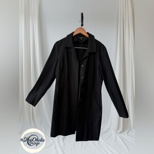 S & D Black blazer overcoat  Coat  Size M Blazer Jacket fitted tailored